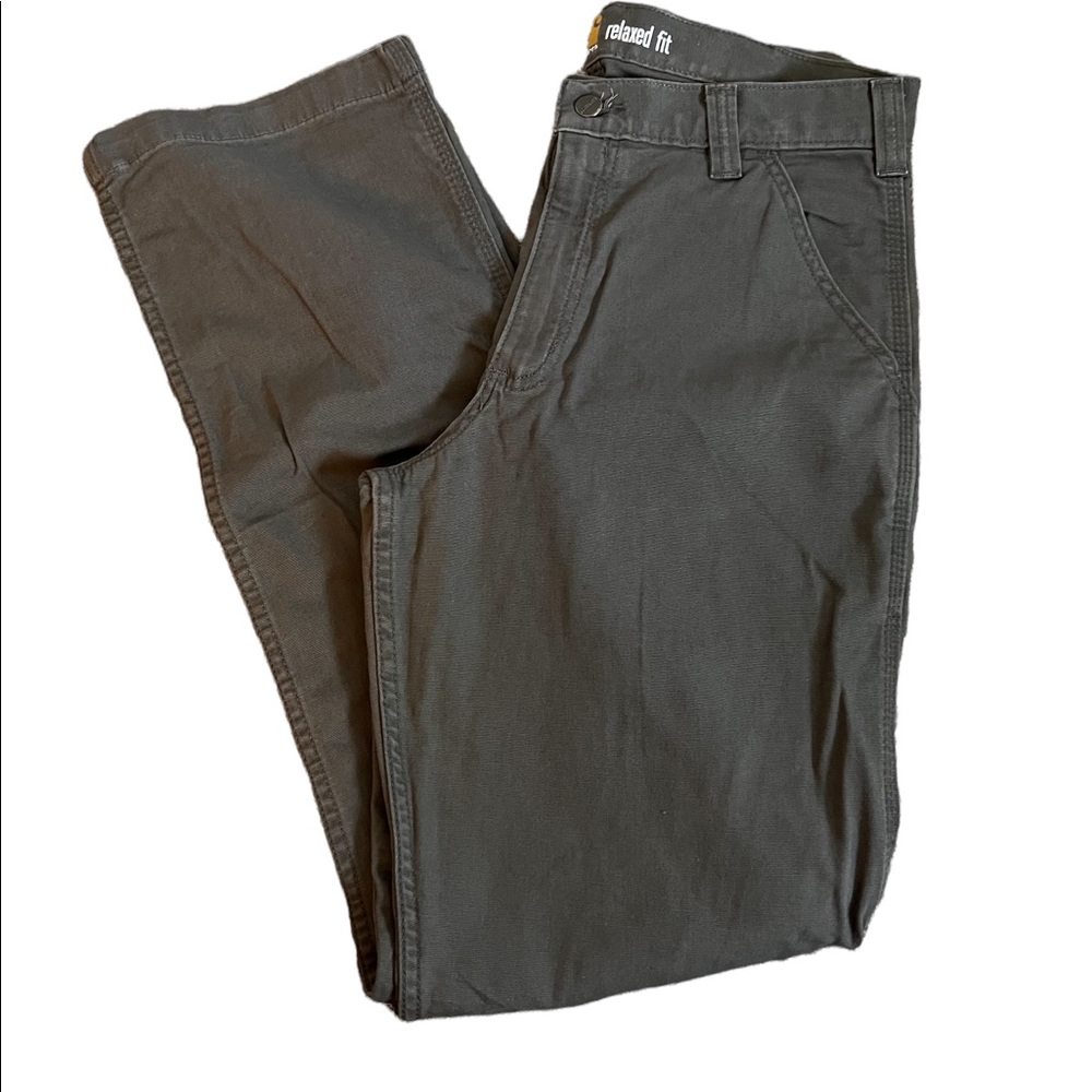 MENS GRAY CARHARTT RELAXED FIT PANTS